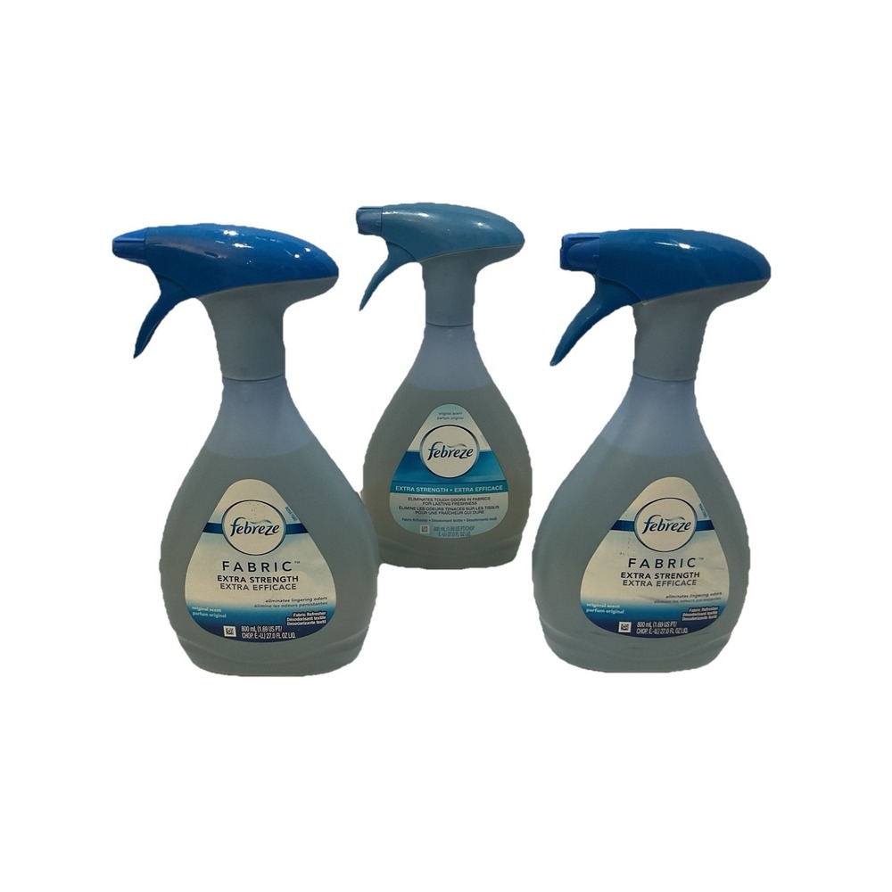 Febreze Fabric Extra Strength Odor Eliminator Original Scent 27 Fl Oz 3 Pack
